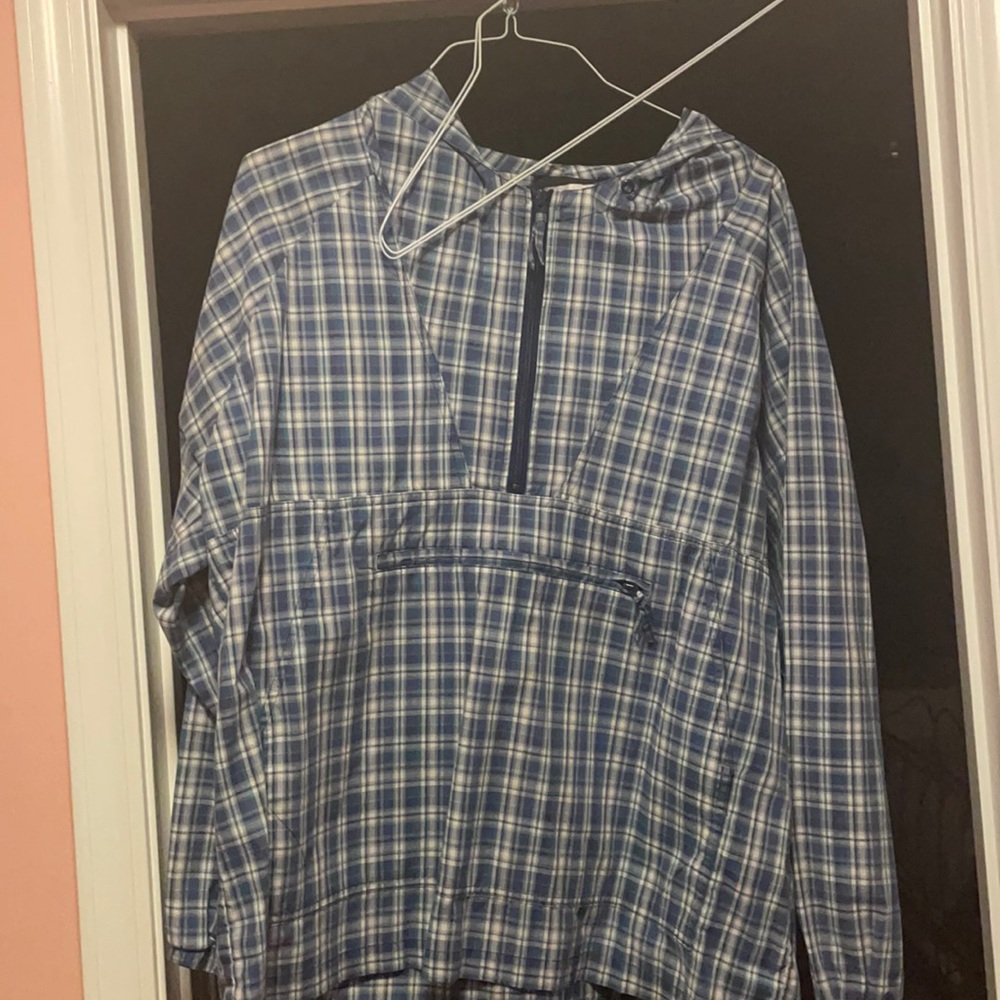 Vintage Plaid Half Zip
